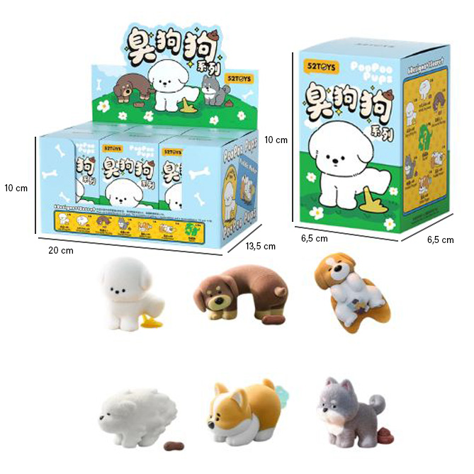 POOPOO Pups Collection 6cm Personaggini In blind box (xcm) In espo da 6pz 7ass…x6…x96
